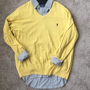 POLO sweater - Ralph Lauren dress shirt